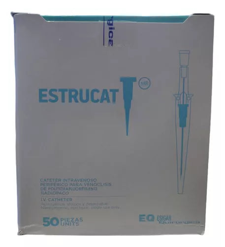 ESTRUCAT CATÉTER IV Radiopaco 16Gx2" (1.7x50mm) Gris c/1 Pza.