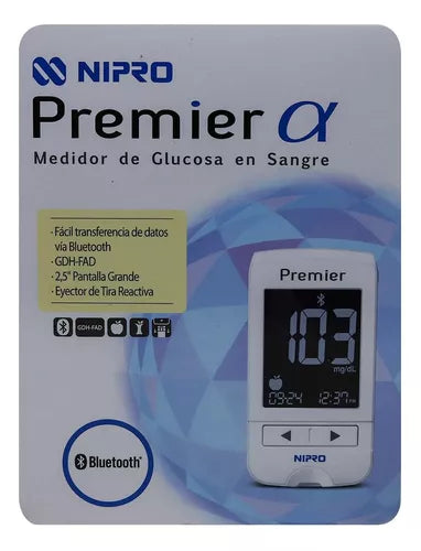 NIPRO PREMIER ALPHA (Set de Glucómetro) c/1 Equipo.