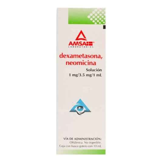 DEXAMETASONA/NEOMICINA (Amsa) Sol. Oft. Fco. Got. 10 ML. 1-3.5 MG/1 ML.