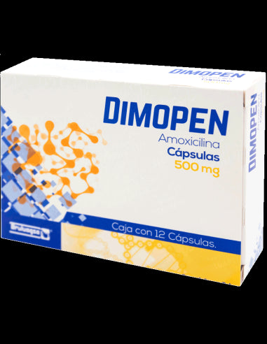 DIMOPEN c/12 CAPS. 500 MG.