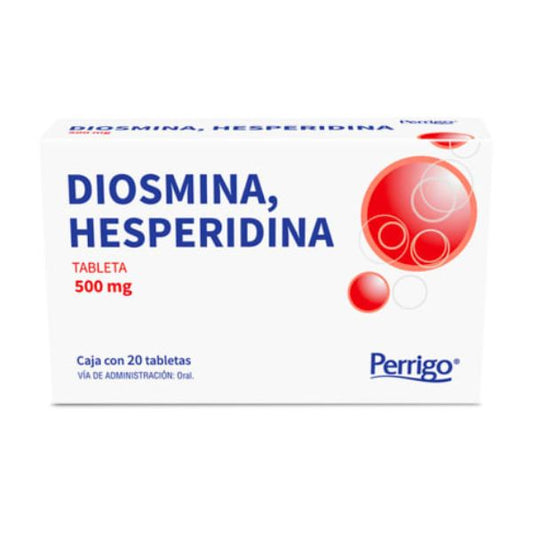 DIOSMINA/HESPERIDINA (Perrigo) c/20 TABS. 500 MG.