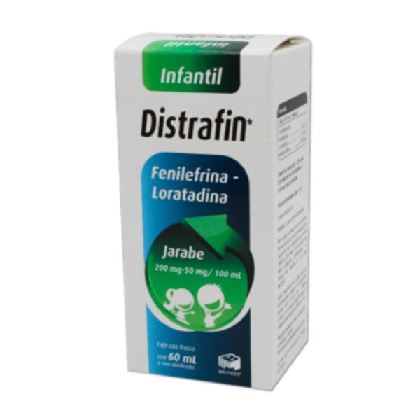 DISTRAFIN JARABE Infantil Fco. 60 ML. 200-50 MG/100 ML.