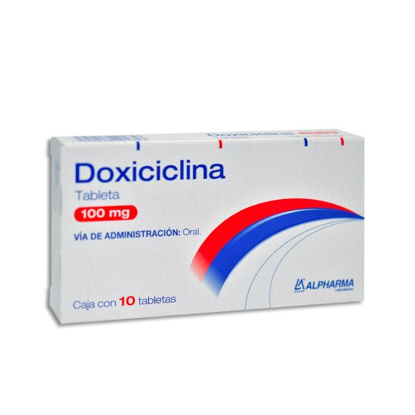 DOXICICLINA (Alpharma) c/10 TABS. 100 MG.