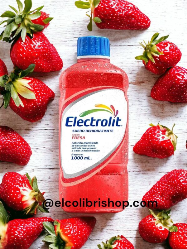 ELECTROLIT Suero Rehidratante SABOR FRESA 1000 ML.