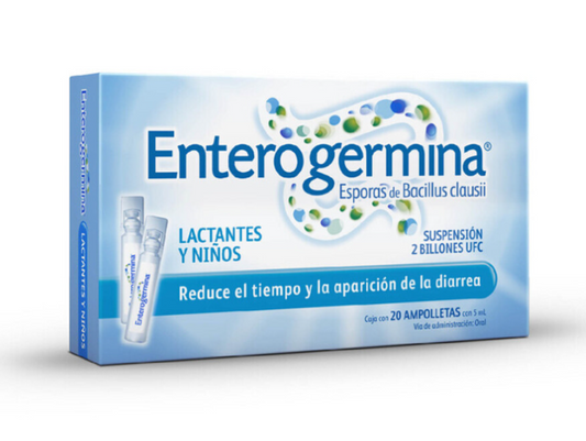 ENTEROGERMINA SUSP. Lactantes/Niños c/20 AMPTAS. 5 ML. 2 BILLS. UFC.