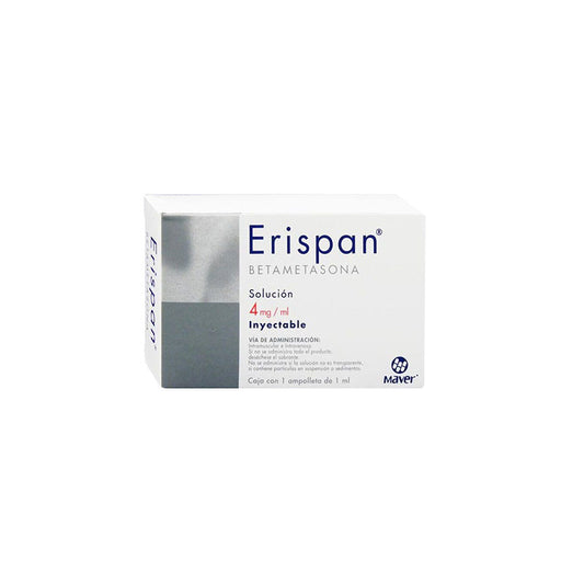 ERISPAN Sol. Iny. c/1 AMPTA. 4 MG/1 ML.