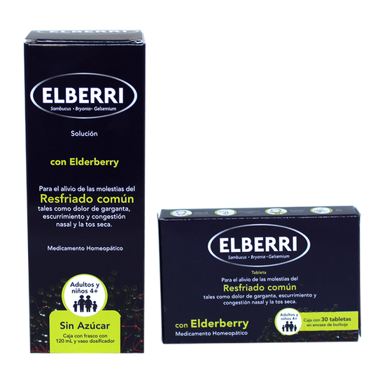 ELBERRI SOL. ADULTO-INFANTIL Fco 120 ML+Cja c/30 TABS. (Ofta. Especial).