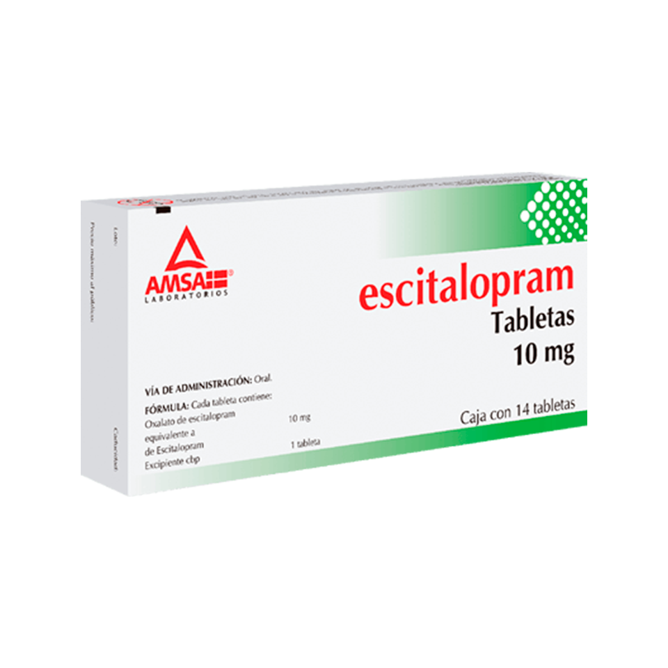 ESCITALOPRAM (Amsa) c/14 TABS. 10 MG.