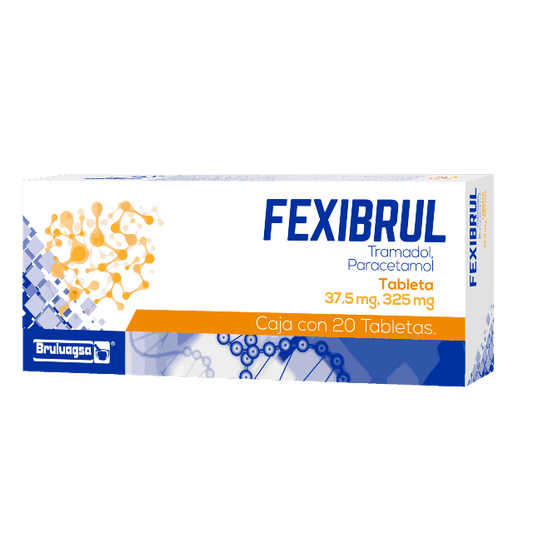 FEXIBRUL c/20 TABS. 37.5/325 MG.