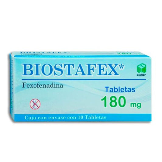 BIOSTAFEX c/10 TABS. 180 MG.