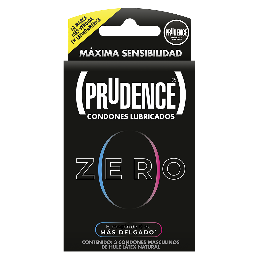 PRUDENCE ZERO Caja c/ 3 CONDONES.