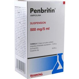 PENBRITIN SUSP. Fco. 100 ML. 500 MG/5 ML.