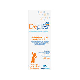 DEPLES SOL. Fco. Gotero 30 ML. 2.5-0.1-15 G/100 ML.