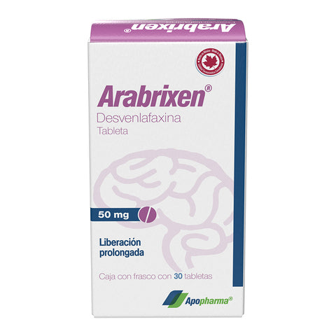 ARABRIXEN Cja/Fco. c/30 TABS. L.P. 50 MG.