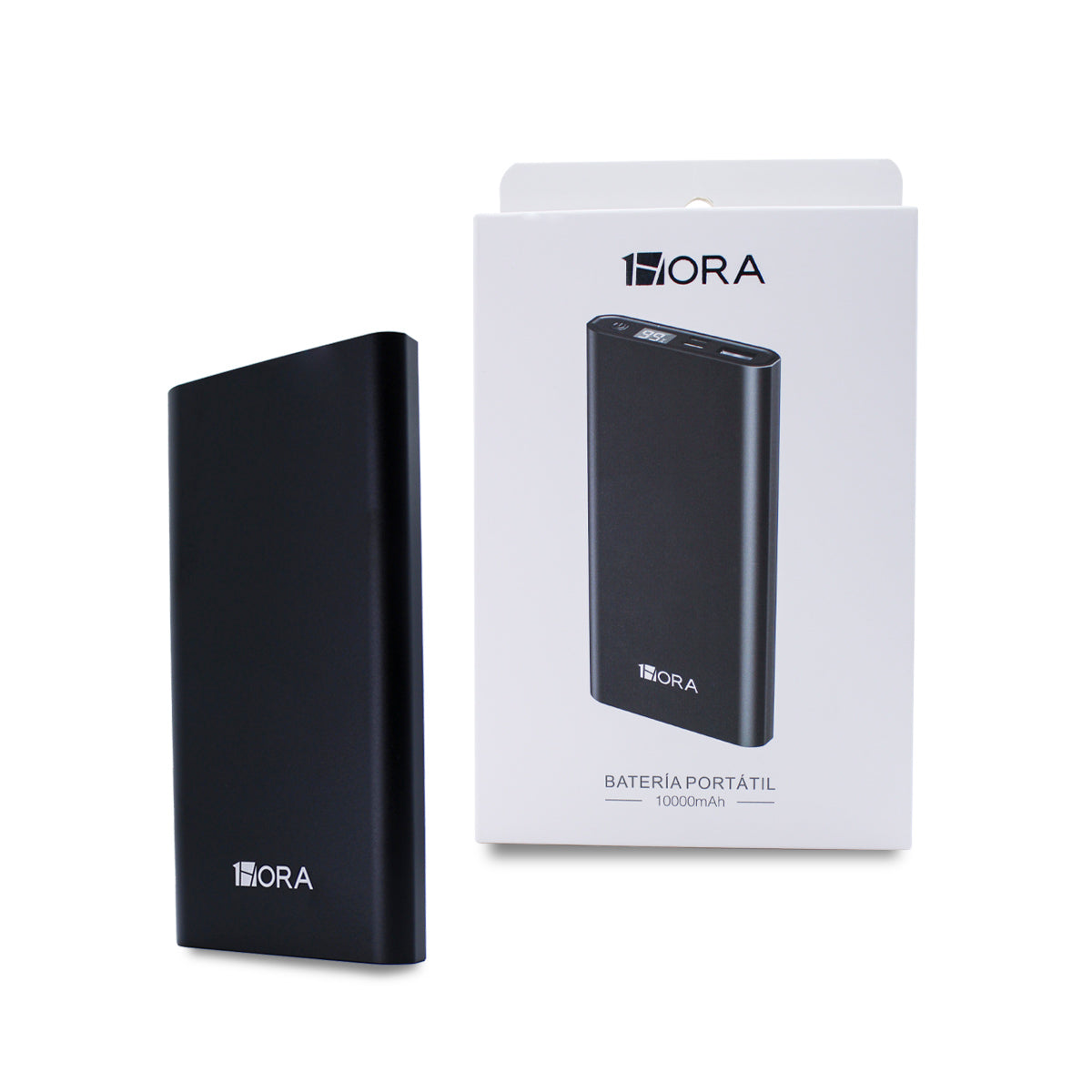 BATERÍA PORTÁTIL 10000mAh Mod. GAR130 Col. Negro Cja. c/1 Pza.