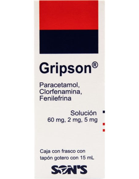 GRIPSON SOL. Fco. Gotero 15 ML. 5-2-60 MG/1 ML.