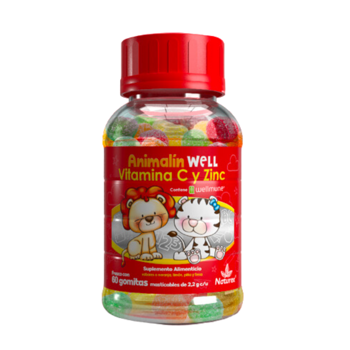 ANIMALÍN WELL Frasco c/60 Gomitas Masticables 2.2 G.