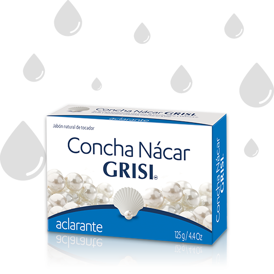 JABÓN ACLARANTE DE CONCHA NÁCAR (Grisi) 125 G.