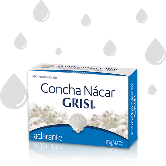 JABÓN ACLARANTE DE CONCHA NÁCAR (Grisi) 125 G.