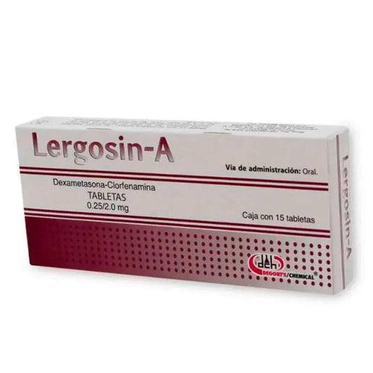 LERGOSIN-A c/15 TABS. 0.25/2 MG.