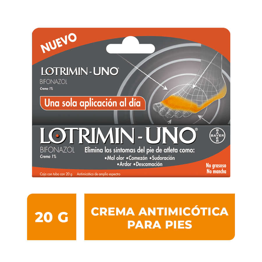 LOTRIMIN-UNO CREMA 1% Tubo c/20 G.