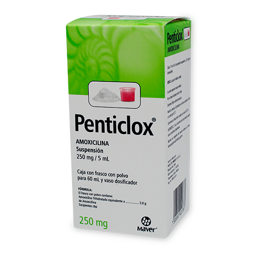 PENTICLOX SUSP. Fco. 60 ML. 250 MG/5 ML.