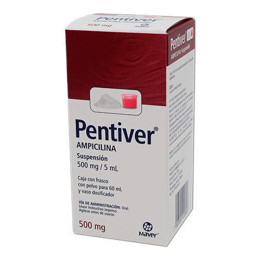 PENTIVER SUSP. Fco. 60 ML. 500 MG/5 ML.