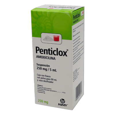 PENTICLOX SUSP. Fco. 90 ML. 250 MG/5 ML.