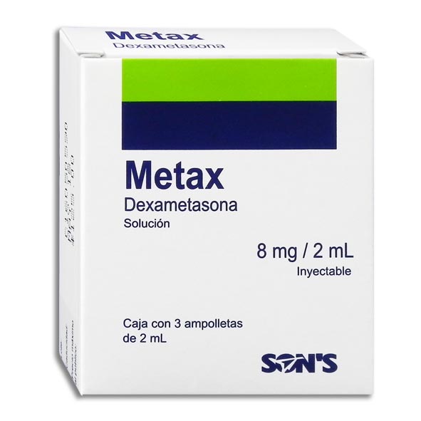 METAX Sol. Iny. c/1 AMPTA. 8 MG/2 ML.