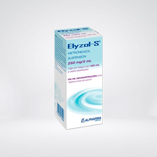 ELYZOL-S SUSP. Fco. 120 ML. 250 MG/5 ML.