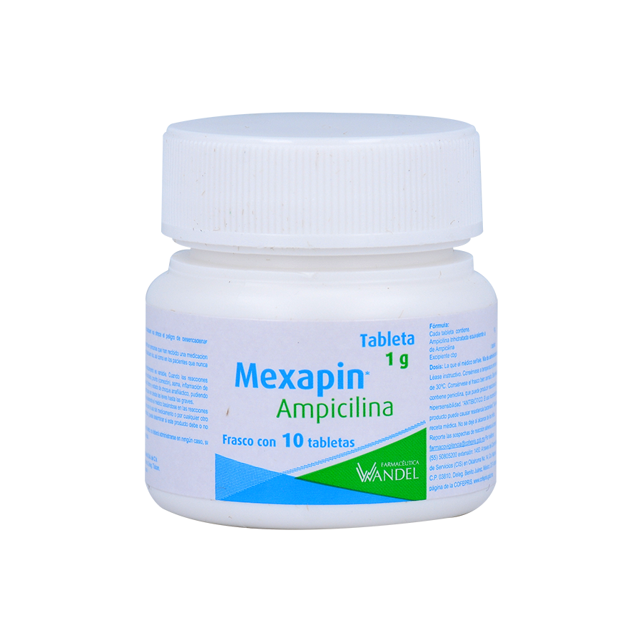 MEXAPIN c/10 TABLETAS 1 G.