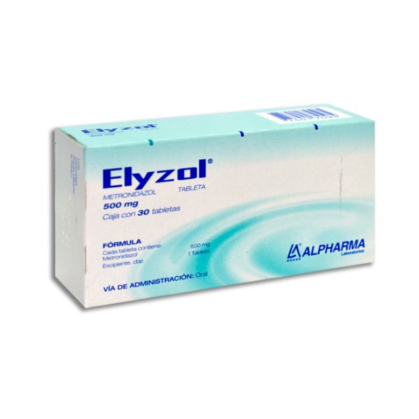 ELYZOL c/30 TABS. 500 MG.