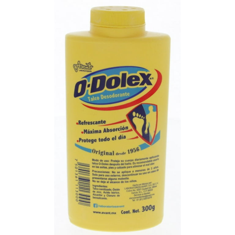 O-DOLEX Amarillo TALCO Desodorante 300 G.