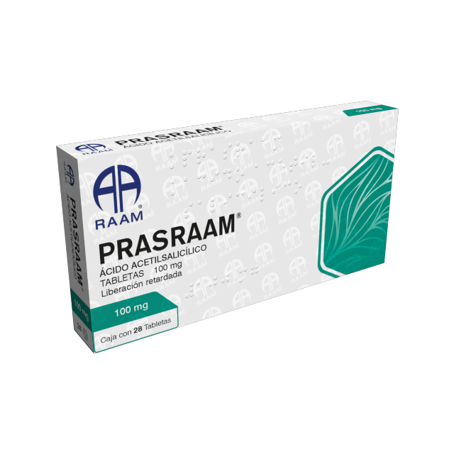 PRASRAAM c/28 TABS. L.R. 100 MG.