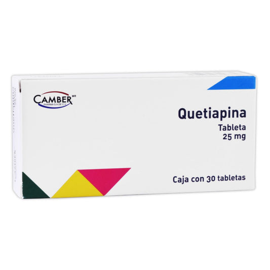 QUETIAPINA (Camber) c/30 TABS. 25 MG.