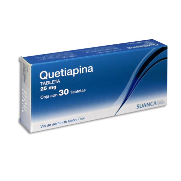 QUETIAPINA (Suanca) c/30 TABS. 25 MG.