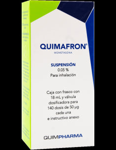 QUIMAFRON SUSP. p/INHALACIÓN NASAL 0.05% Fco. 18 ML. c/140 Dosis 50 MCG.