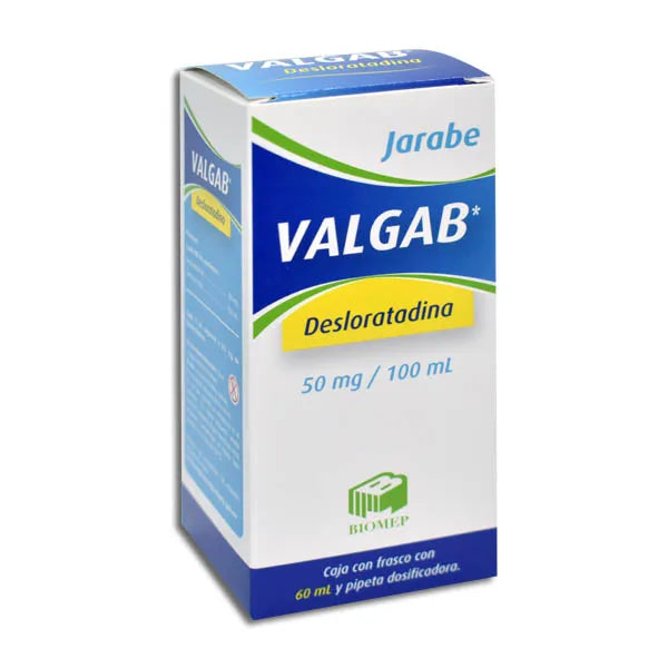 VALGAB JARABE Fco. 60 ML. 50 MG/100 ML.