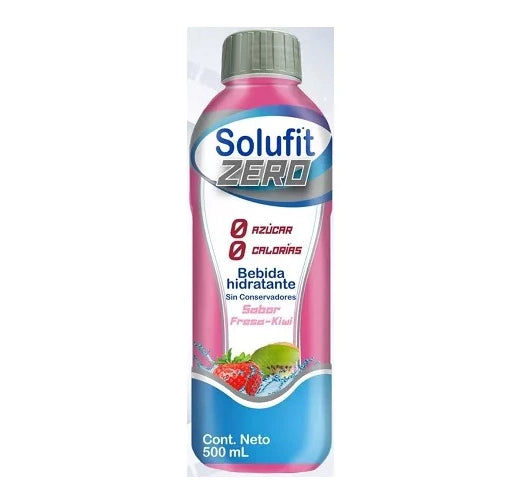 SOLUFIT ZERO Bebida Hidratante SABOR FRESA-KIWI 500 ML.