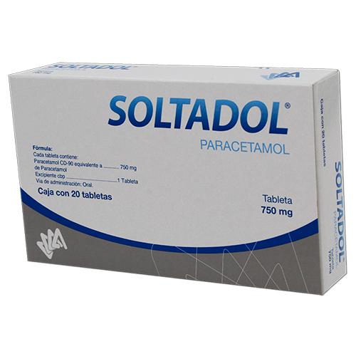 SOLTADOL c/20 TABS. 750 MG.