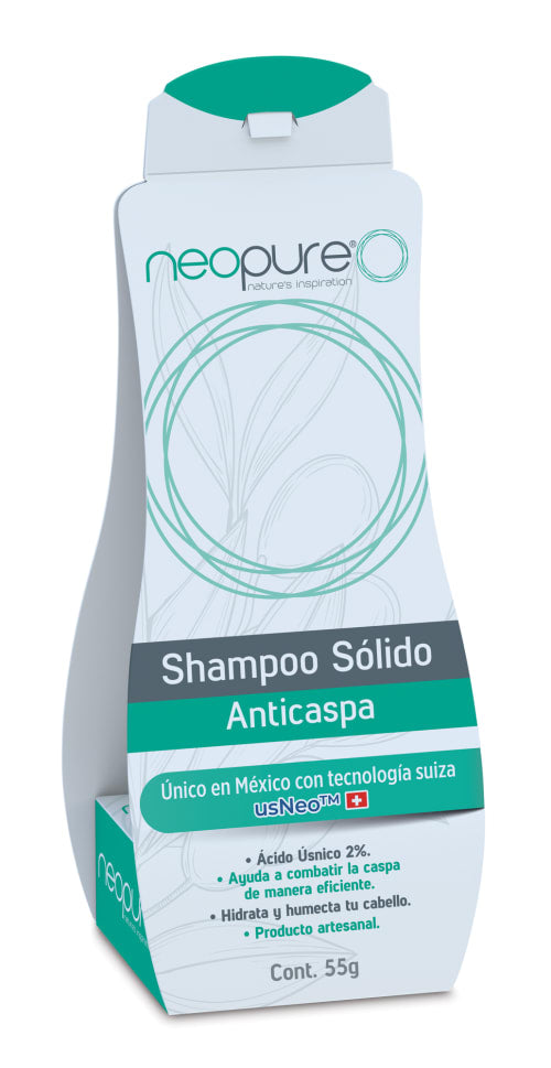 SHAMPOO SÓLIDO ANTICASPA (Neopure) 55 G.