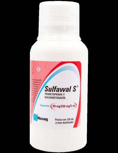 SULFAWAL-S SUSP. Fco. 120 ML. 40-200 MG/5 ML.