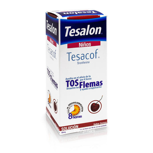 TESALON Tesacof SOL. NIÑOS Fco. 100 ML. 80 MG/100 ML.