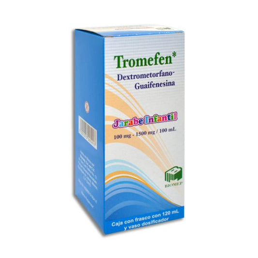 TROMEFEN JARABE Infantil Fco. 120 ML. 100-1500 MG/100 ML.