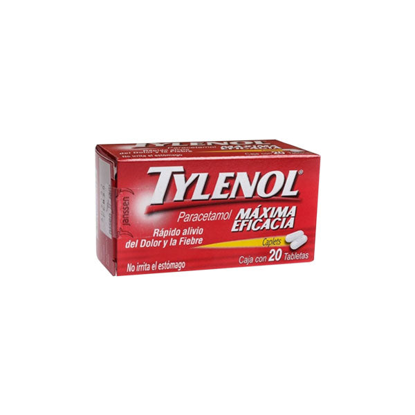 TYLENOL c/20 TABS. 500 MG.