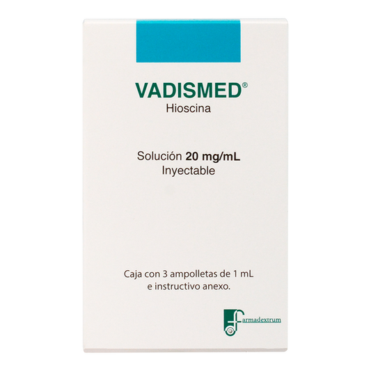 VADISMED Sol. Iny. c/3 AMPTAS. 20 MG/1 ML.