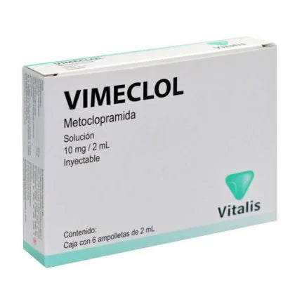 VIMECLOL Sol. Iny. c/6 AMPTAS. 10 MG/2 ML.