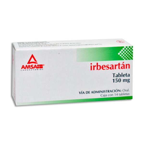 IRBESARTÁN (Amsa) c/14 TABS. 150 MG.