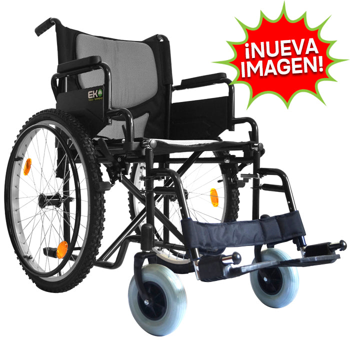 SILLA DE RUEDAS TODO TERRENO 19" (Eko-Mobility) Mod. Color Negro.