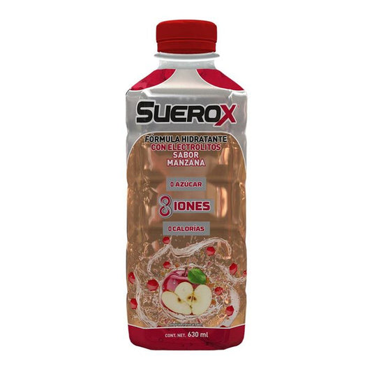 SUEROX 8 IONES Bebida Hidratante SABOR MANZANA 630 ML.